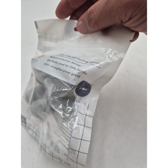 Baby Spoon & Fork Toddler Utensils Set Self Feeding Training Silicone Cultery 6+ - Picture 7 of 7